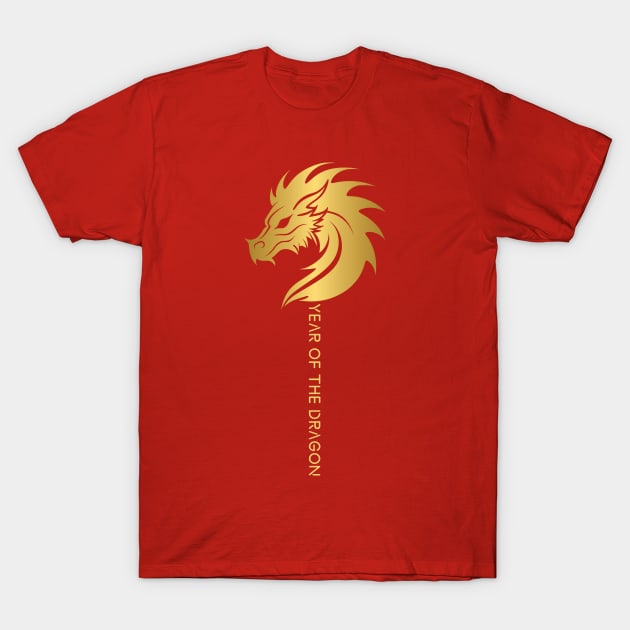 happy new year 2024, chinese new year, year of the dragon T-Shirt by DewaJassin